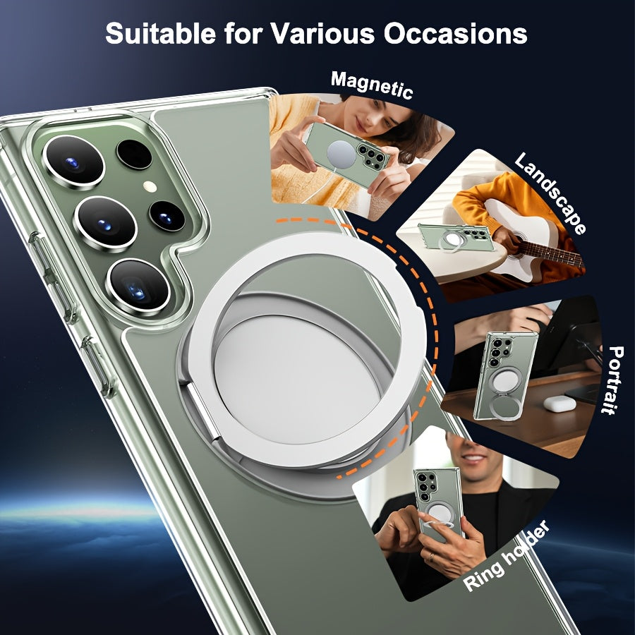 ClearShield 360 – Magnetic Acrylic Stand Case for Galaxy S Ultra Series