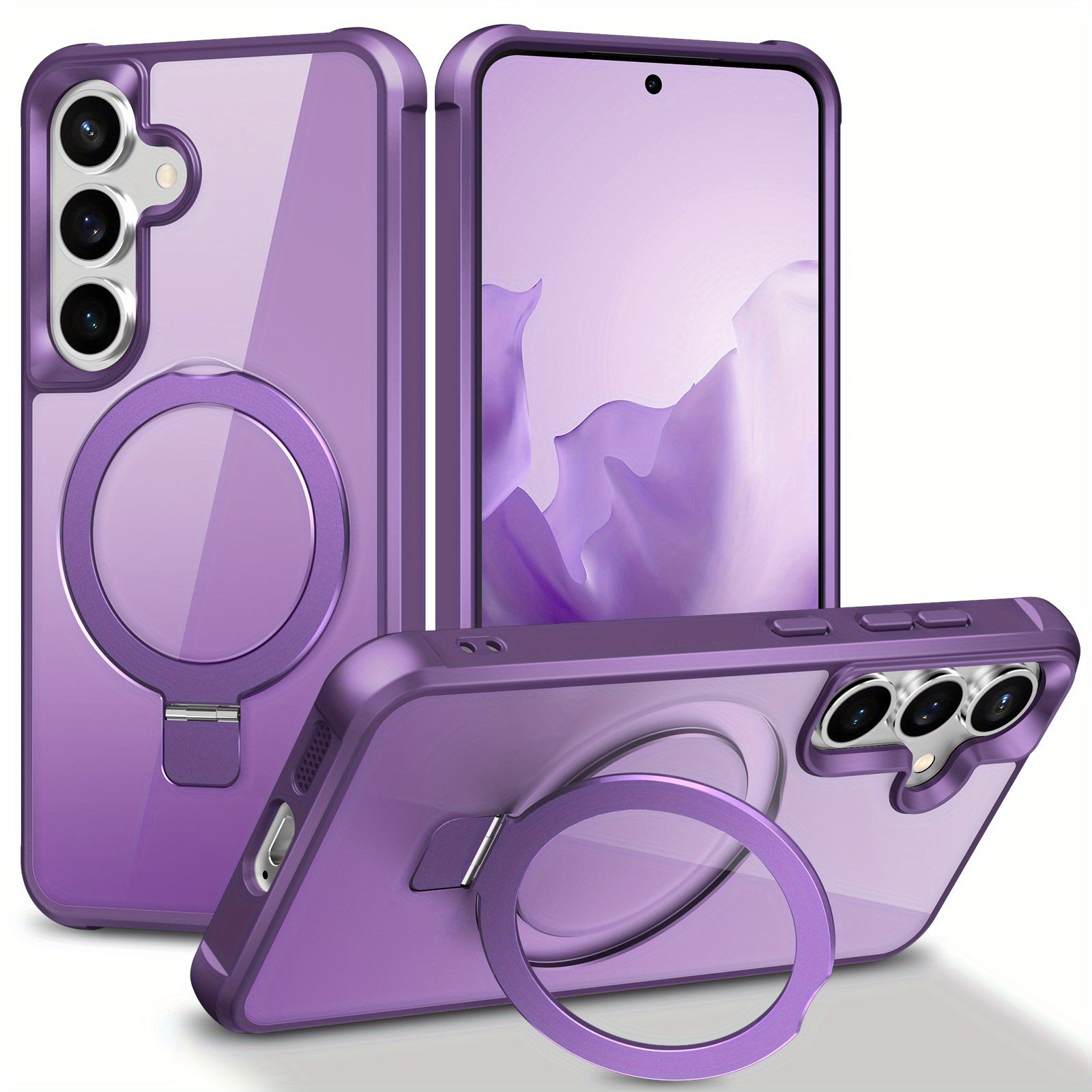 MagGuard Slim – MagSafe-Compatible Shockproof Stand Case for Galaxy S25/S24 Series
