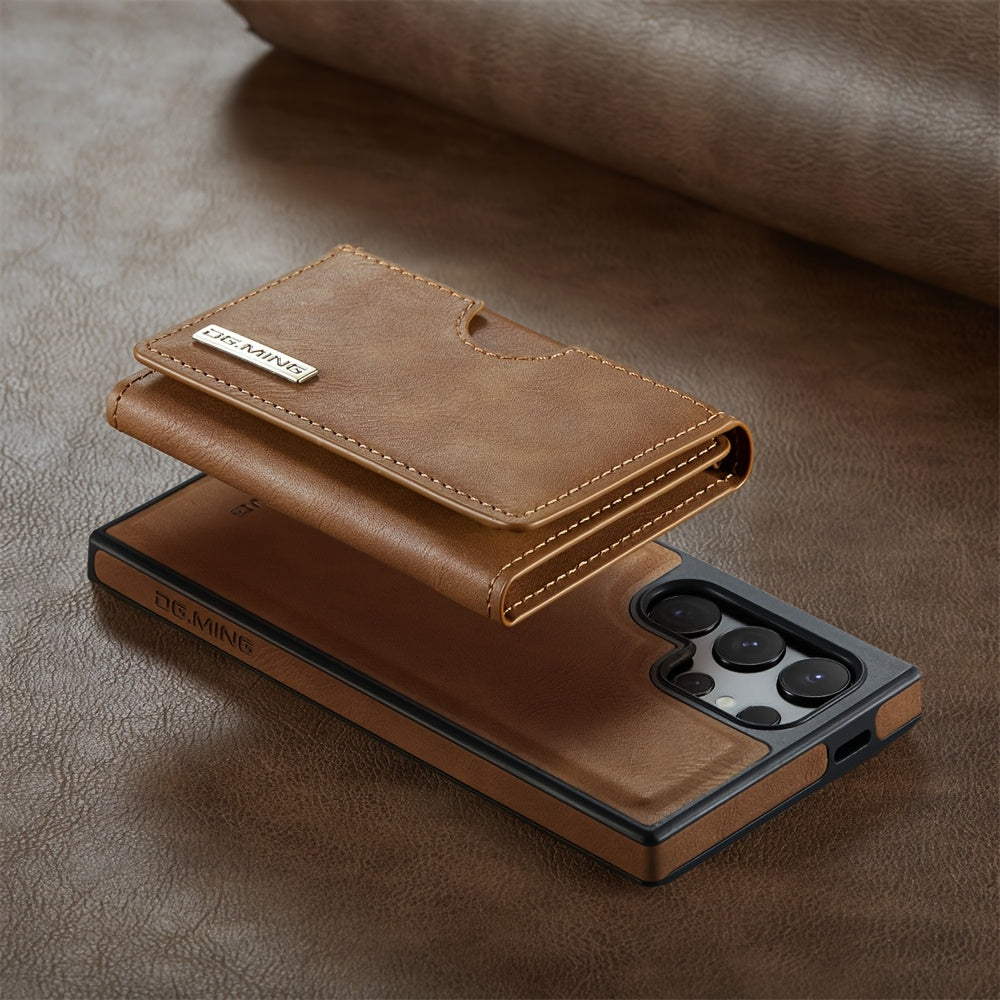 SlimGuard Leather Wallet Case For Samsung Galaxy S25