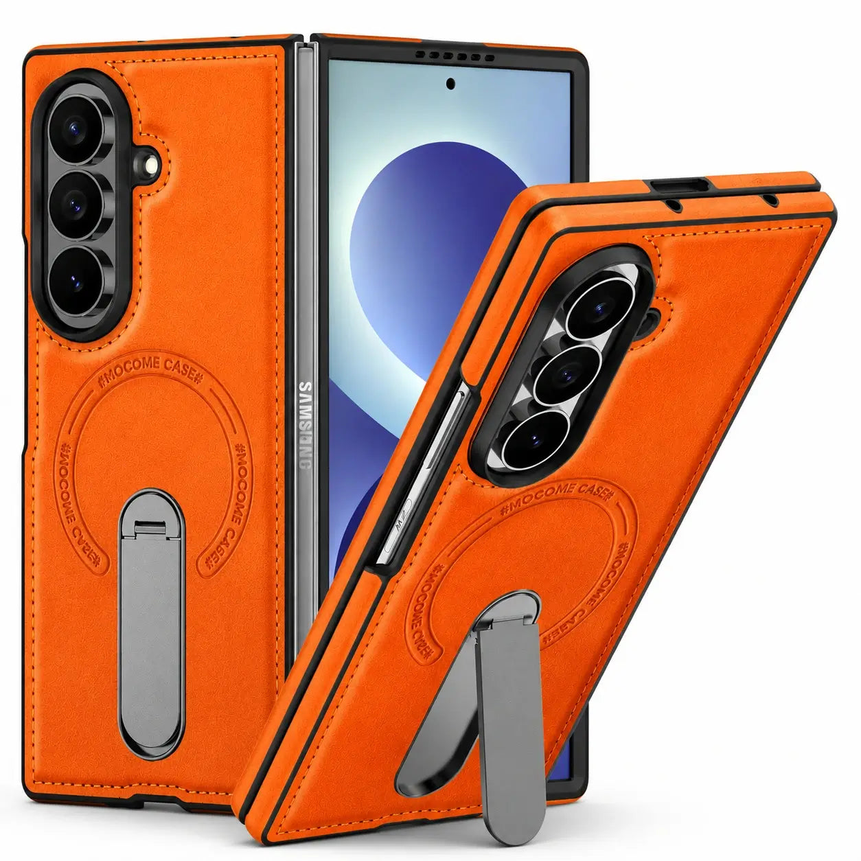 Samsung Galaxy Z Fold 8 Leather MagSafe Kickstand Case