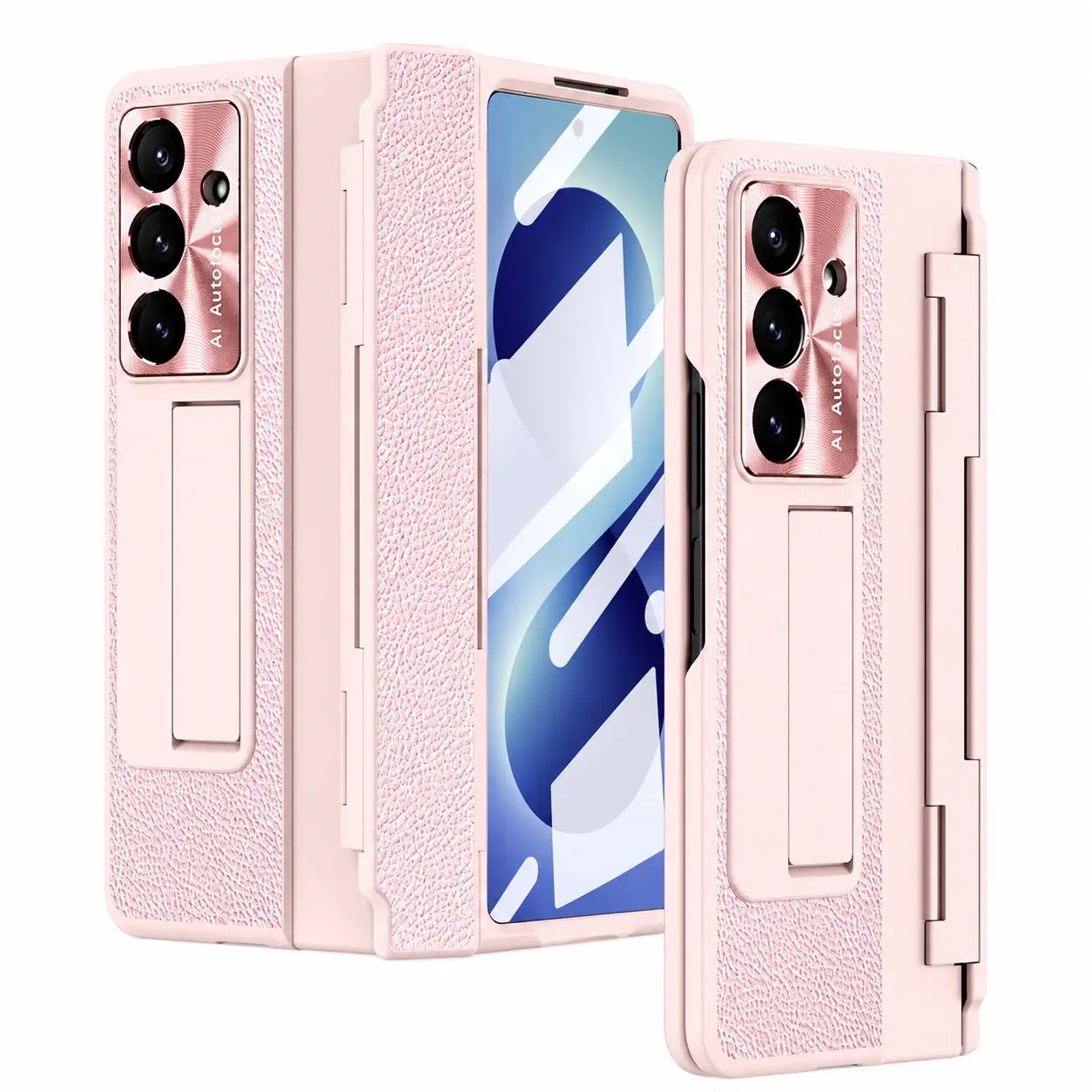 Luxury Leather Kickstand Case for Samsung Galaxy Z Fold 8