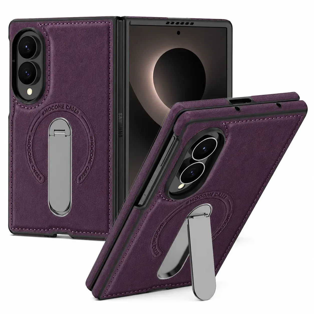 Samsung Galaxy Z Fold 8 Leather MagSafe Kickstand Case