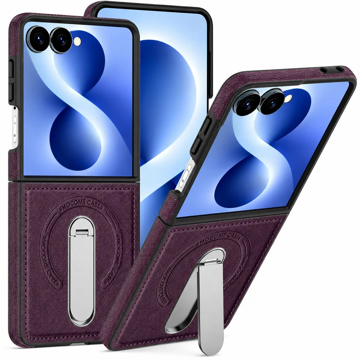 Samsung Galaxy Z Flip 8 MagSafe Leather Stand Case