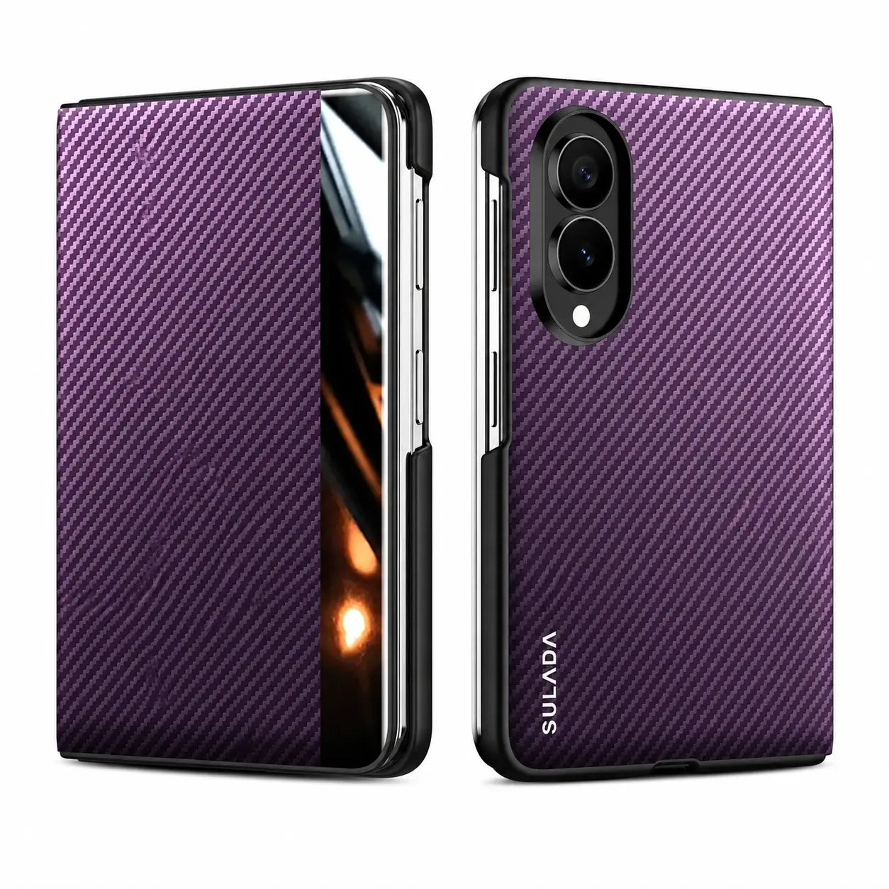 Samsung Galaxy Z Fold 8 Carbon Fiber Leather MagSafe Case