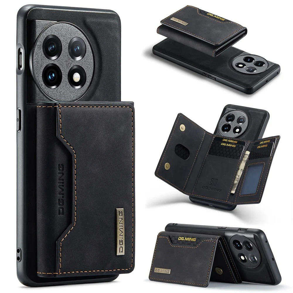 2-in-1 Magnetic Wallet Case with Detachable Card Pocket for OnePlus Series