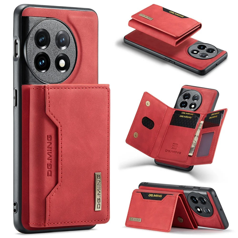 2-in-1 Magnetic Wallet Case with Detachable Card Pocket for OnePlus Series