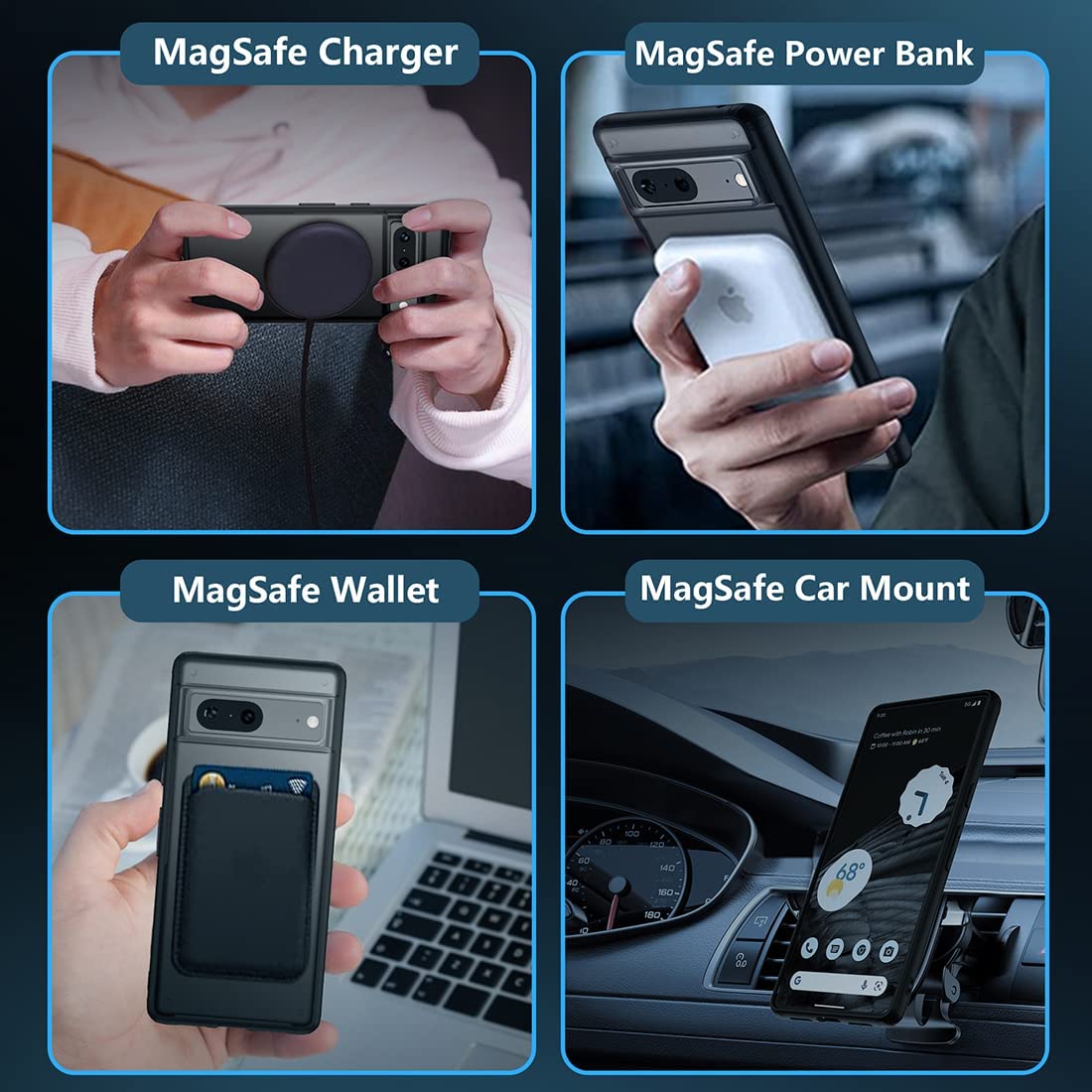 Magnetic Matte Magsafe Case for Google Pixel 7 Pro - Odin case