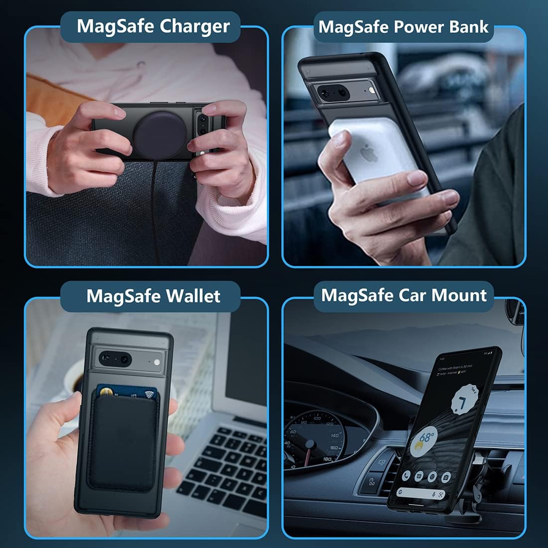 Magnetic Matte Magsafe Case for Google Pixel 7 Pro - Odin case