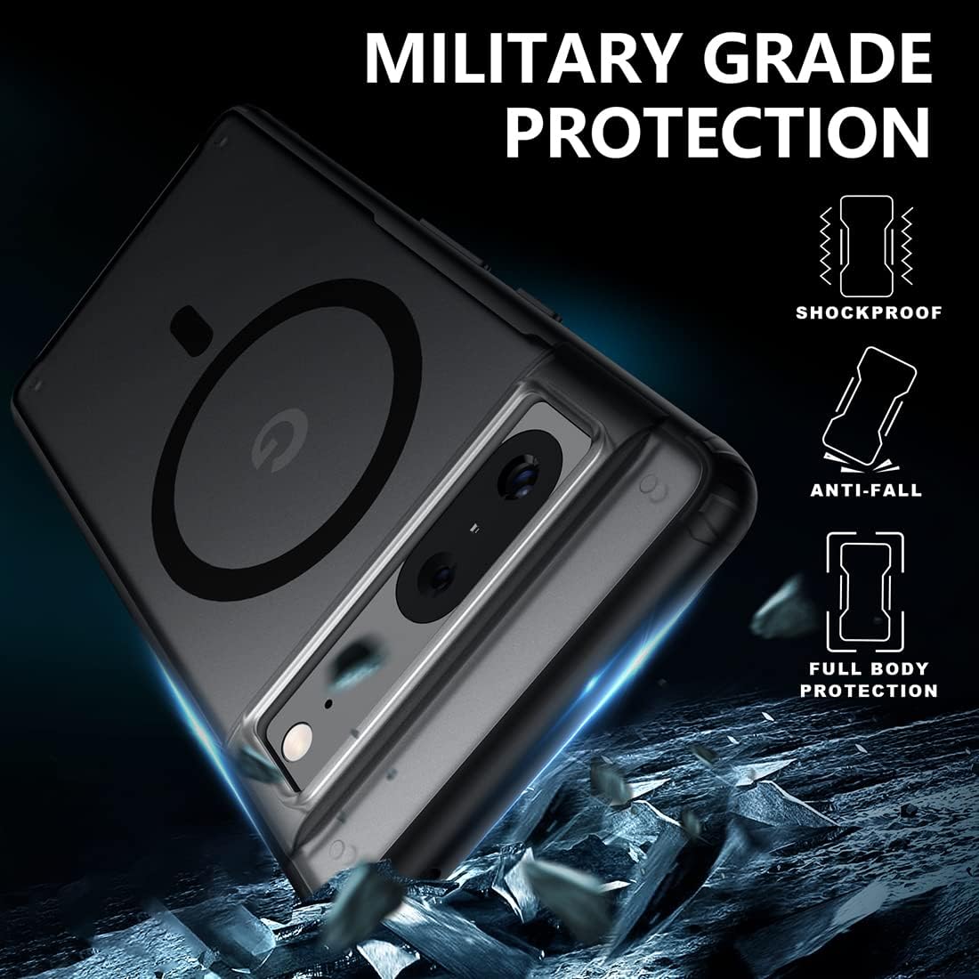 Magnetic Matte Magsafe Case for Google Pixel 7 Pro - Odin case