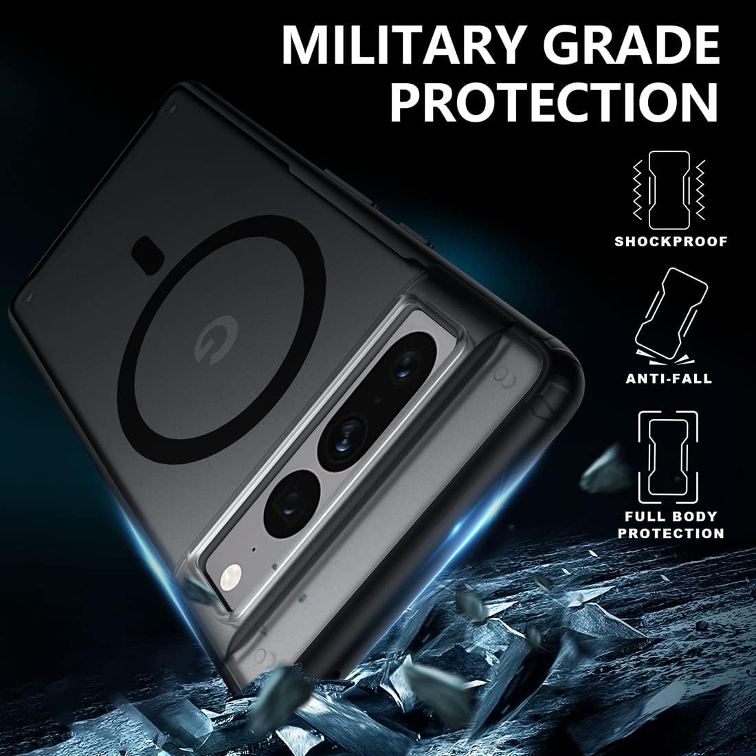Magnetic Matte Magsafe Case for Google Pixel 7 Pro - Odin case