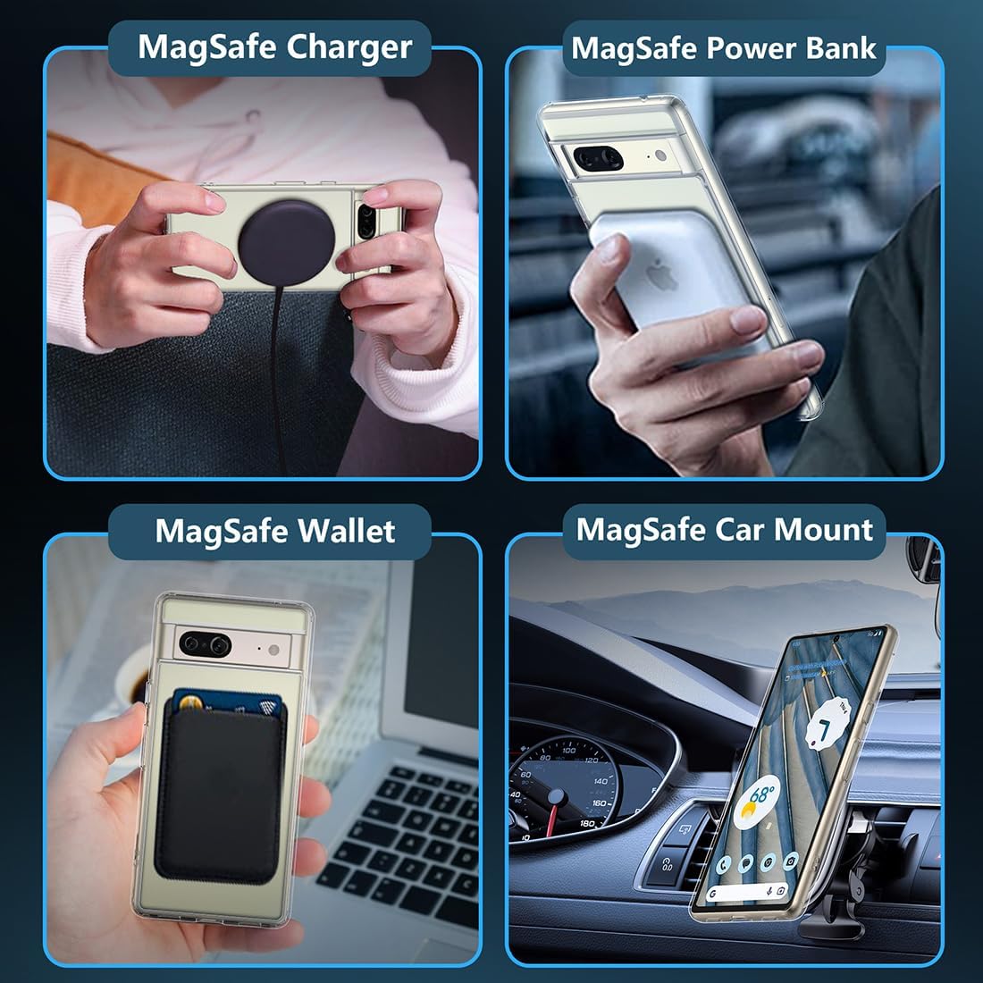 Magnetic Matte Magsafe Case for Google Pixel 7 Pro - Odin case