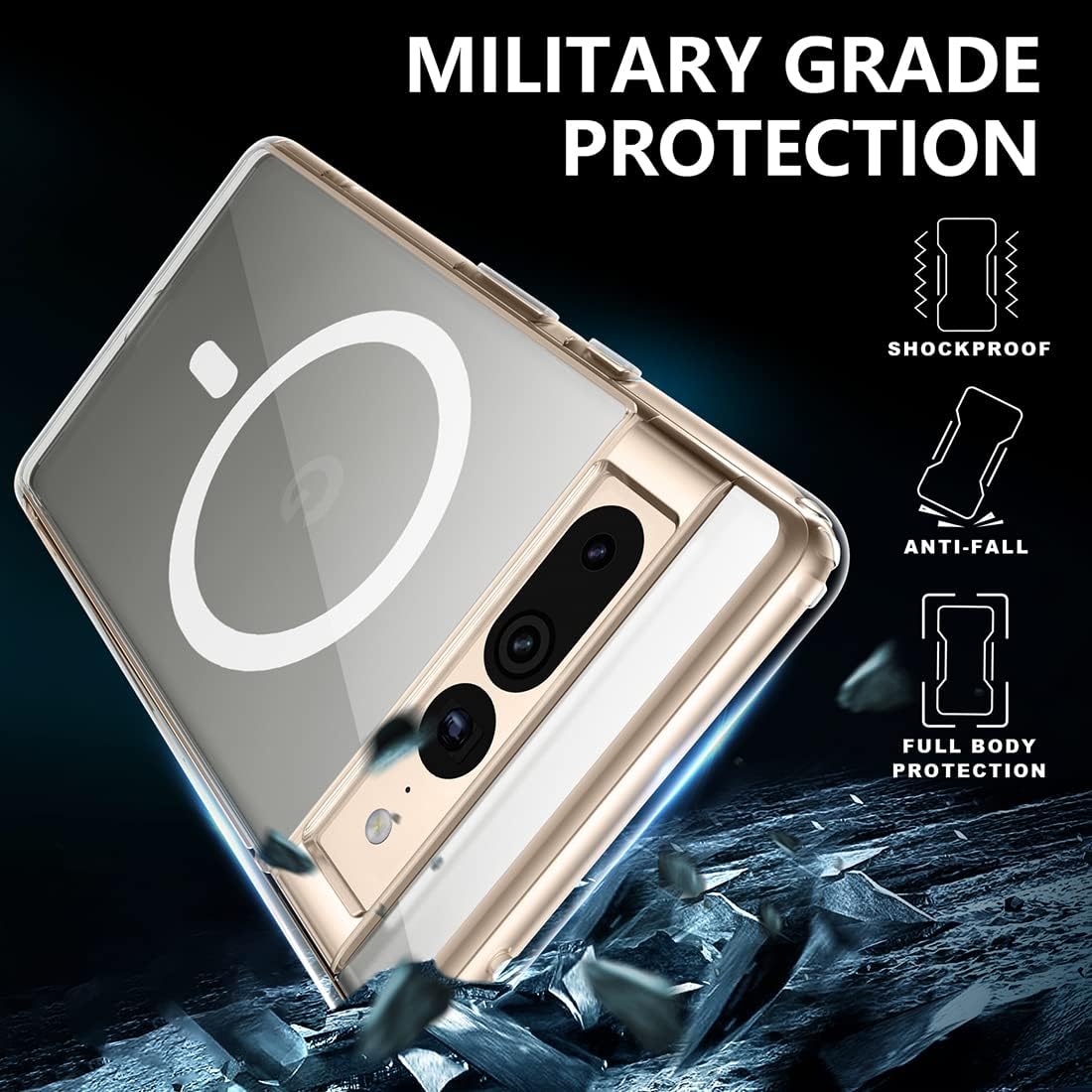 Magnetic Matte Magsafe Case for Google Pixel 7 Pro - Odin case