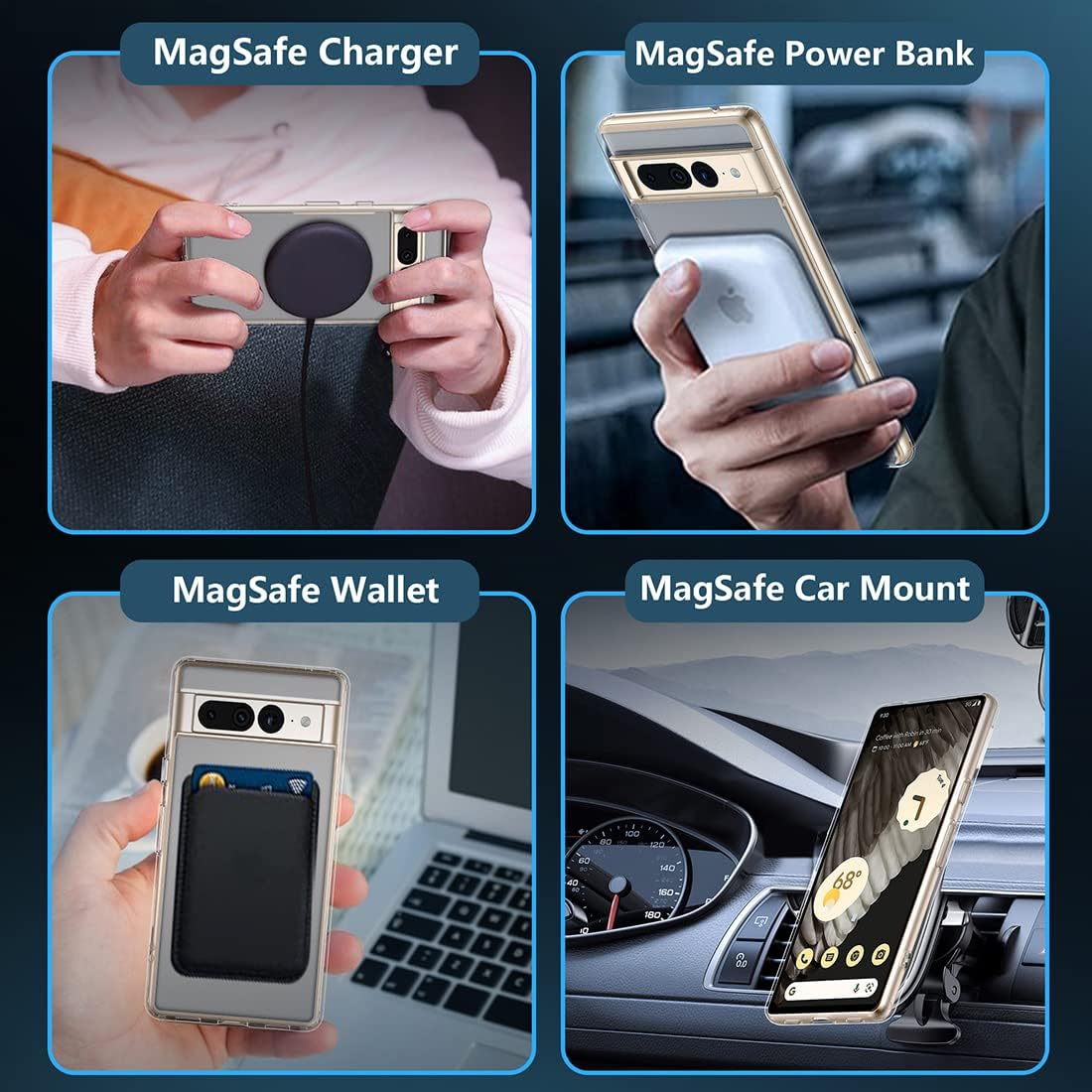 Magnetic Matte Magsafe Case for Google Pixel 7 Pro - Odin case