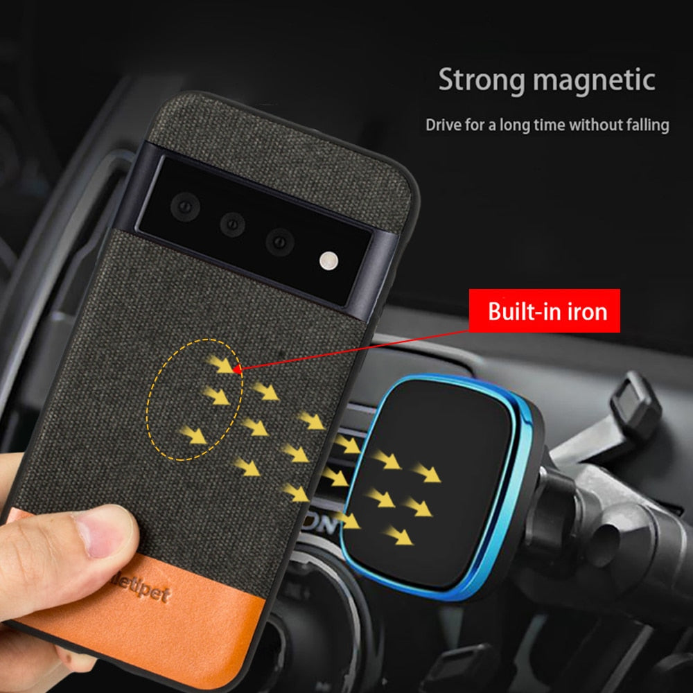 Leather Magnetic Phone Case For Google Pixel 7 Pro - Odin case