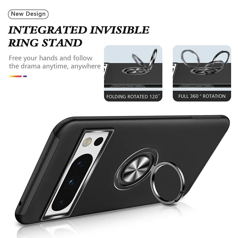 Armor Shockproof Case with Ring Stand For Google Pixel 8 Series - Odin case