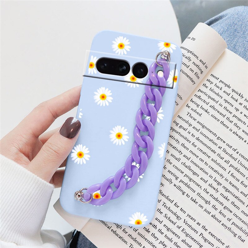 Flowers Silicone Matte Cover For Google Pixel 7 Pro - Odin case