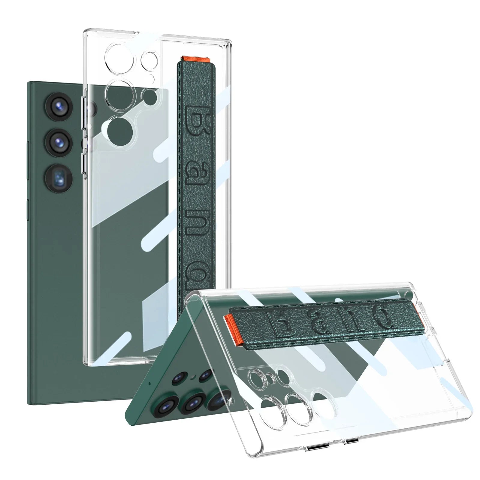 Shockproof Transparent S24 Ultra Case with Wristband - Odin case