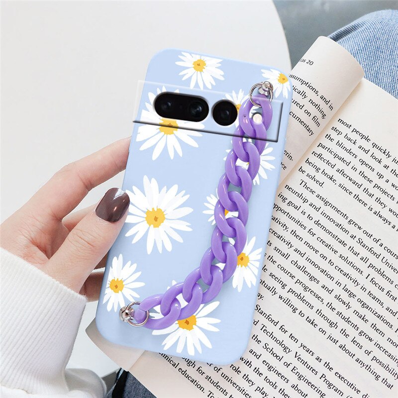 Flowers Silicone Matte Cover For Google Pixel 7 Pro - Odin case