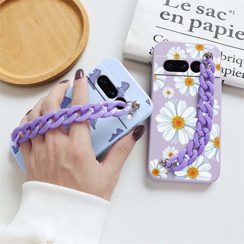 Flowers Silicone Matte Cover For Google Pixel 7 Pro - Odin case