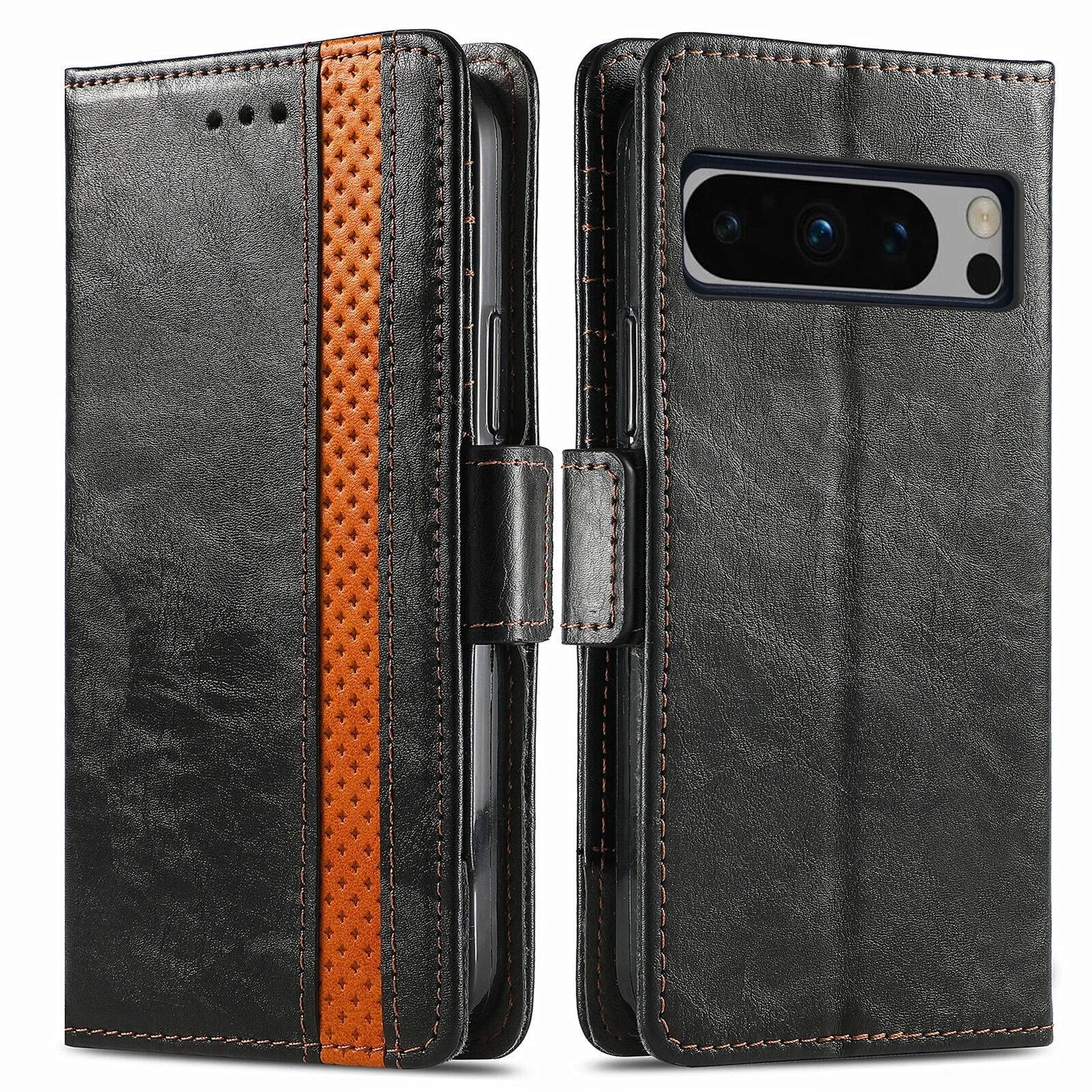 Premium Leather Case with Multifunction Wallet For Google Pixel 8 Series - Odin case
