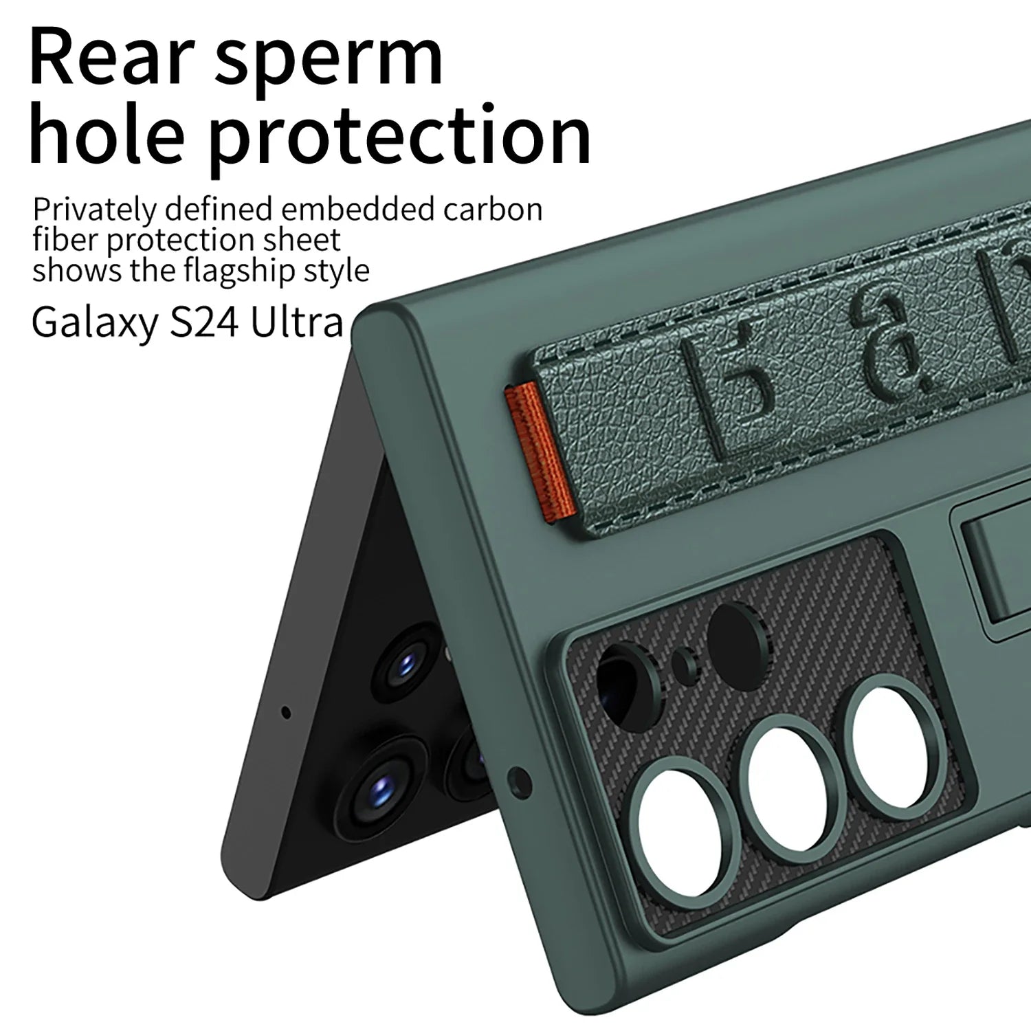 Shockproof S24 Ultra Case with Bracket & Wrist Strap - Odin case