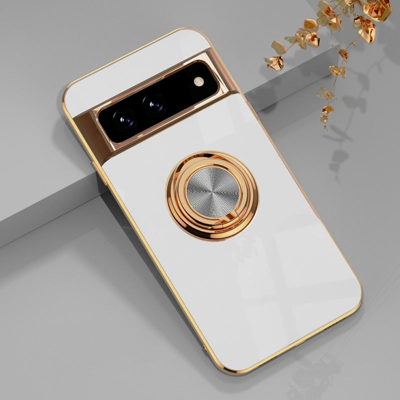 Luxury Plating Silicone Shockproof Phone Case For Google Pixel 7 Series - Odin case