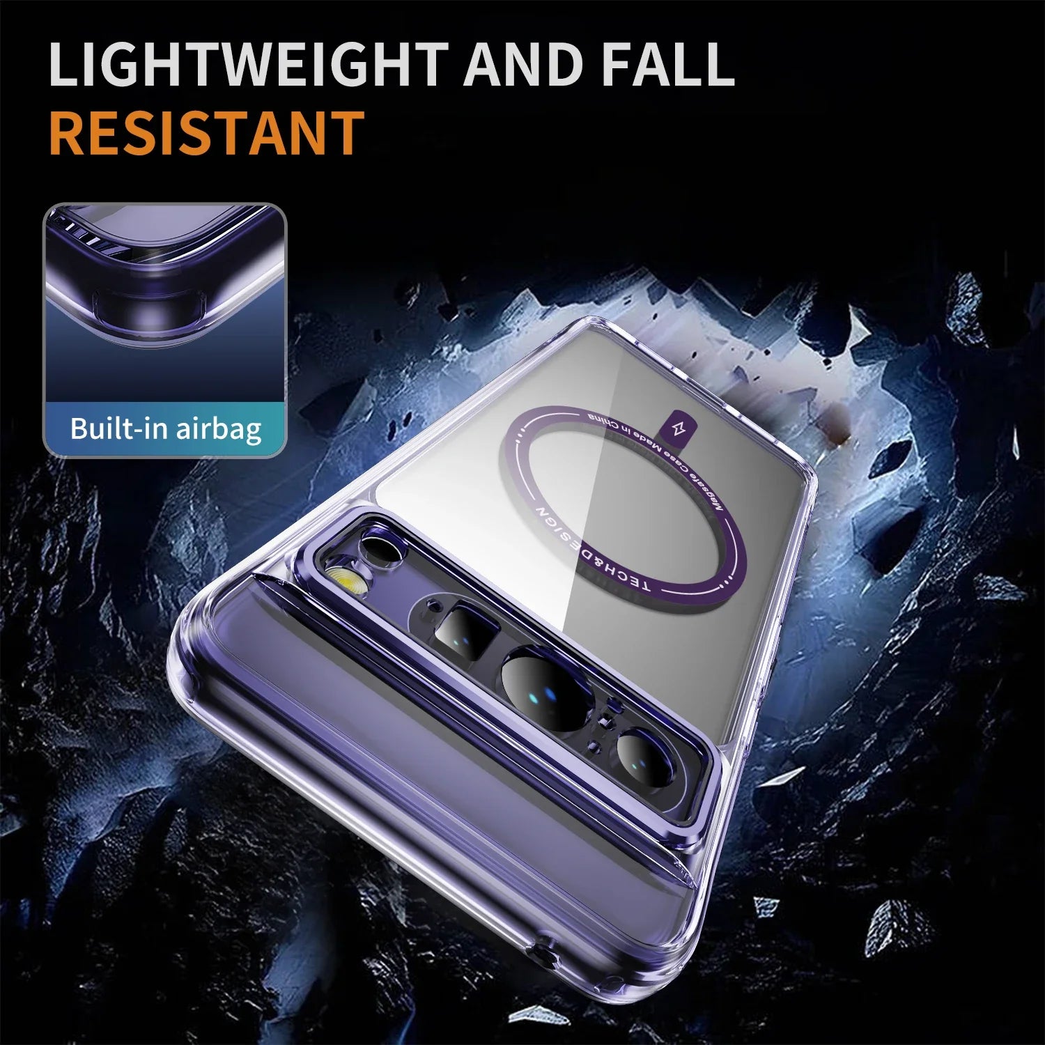 Slim Transparent Magsafe Case For Google Pixel 8 Series - Odin case