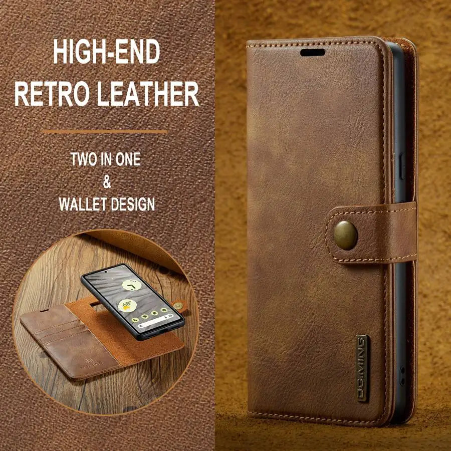 Detachable Magnetic Leather Wallet Case for Google Pixel Series - Odin case