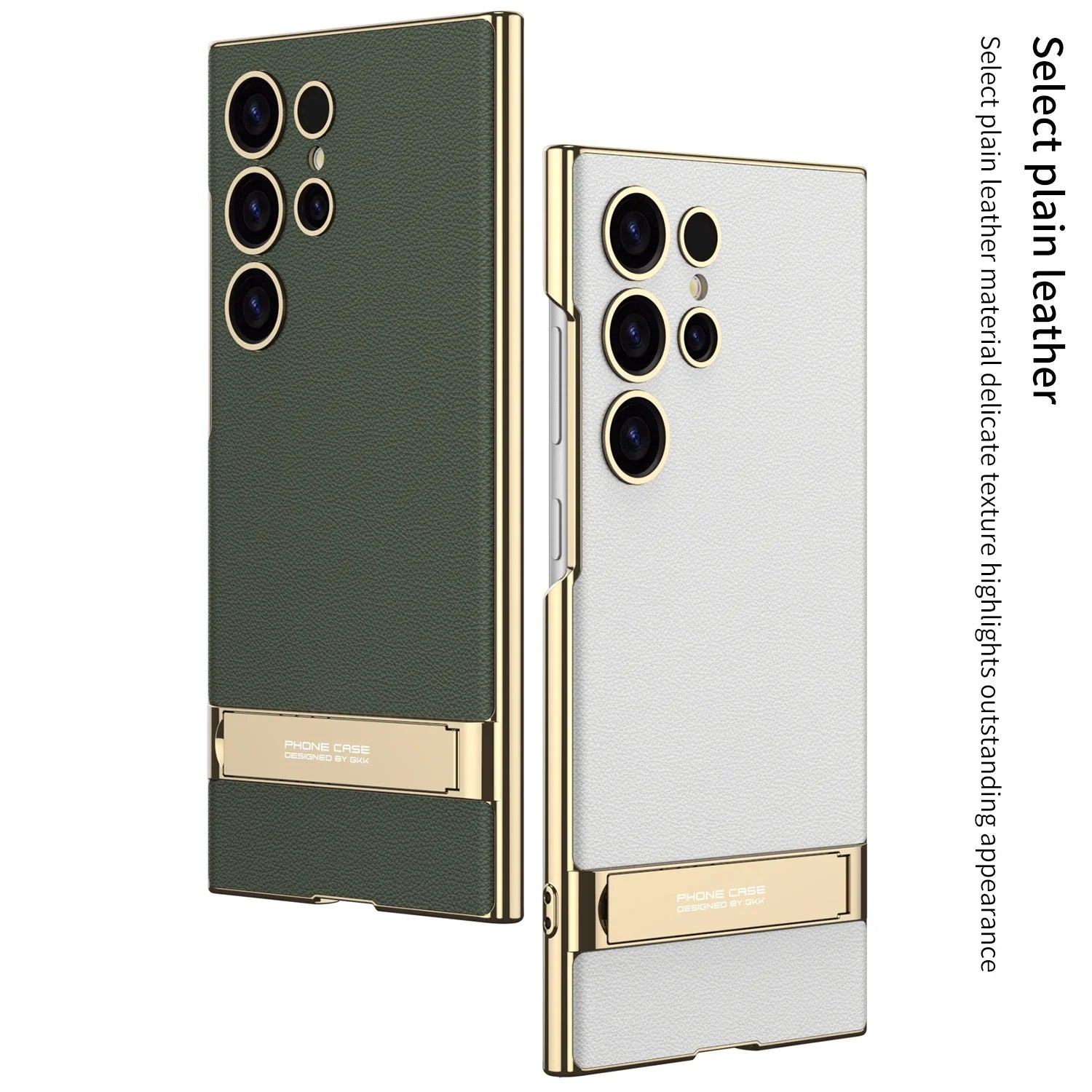 Luxury Shockproof Leather S24 Ultra Case with Bracket - Odin case