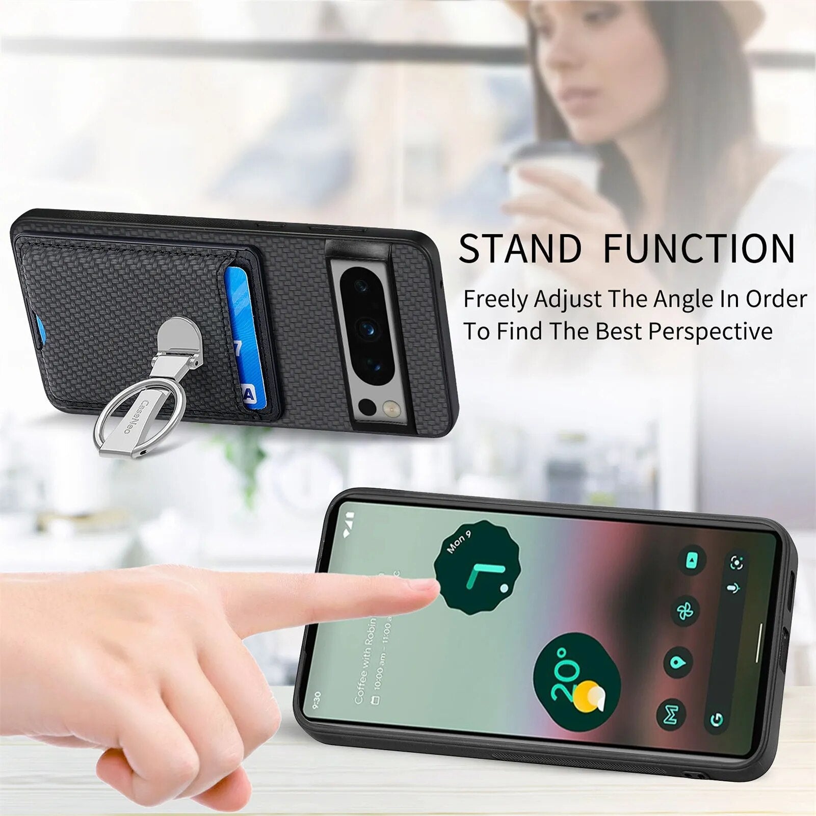 Anti-drop Case with Wallet for Google Pixel 8 Series - Odin case