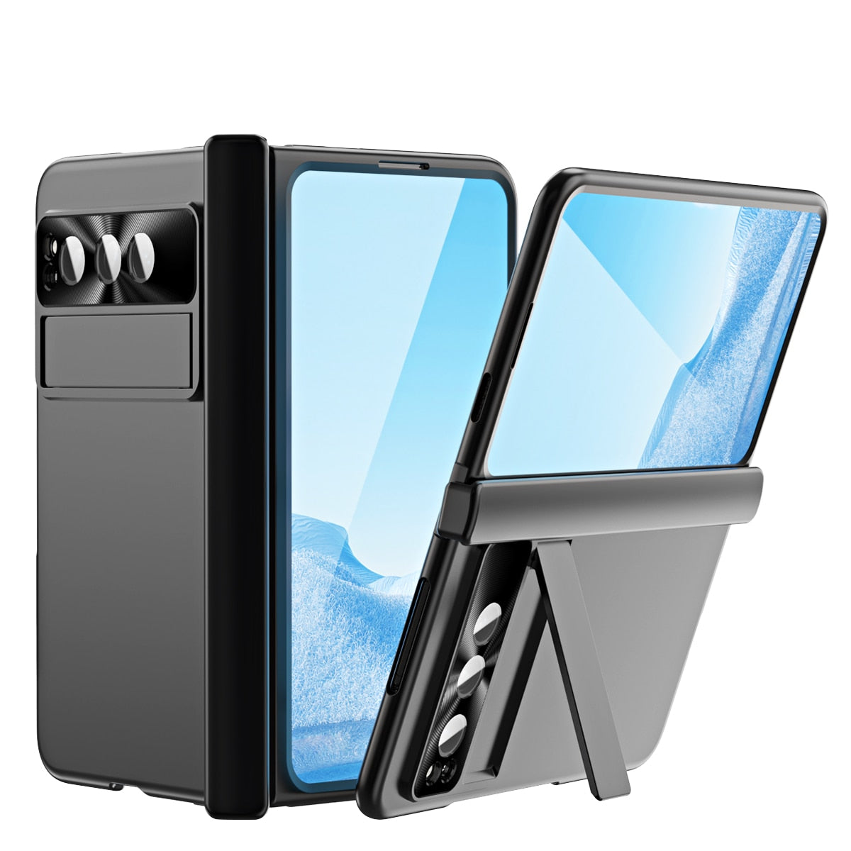 Plating Shockproof Cover With Screen Protector For Google Pixel Fold - Odin case