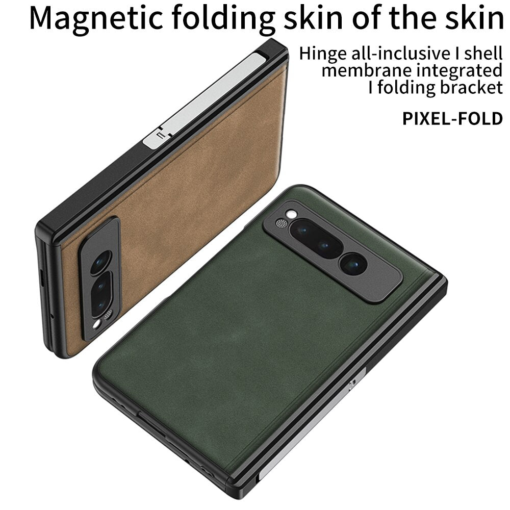 Leather magnet Cover With Bulit-in Screen protector for Google Pixel Fold - Odin case