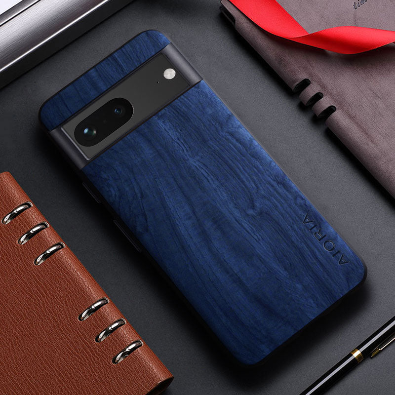 Bamboo Wood Pattern Leather Phone Case For Google Pixel 7 Pro - Odin case
