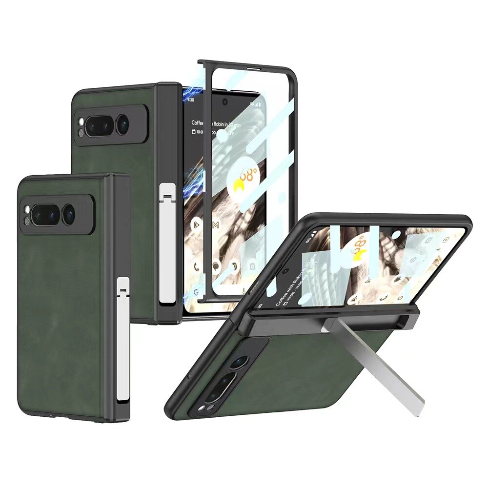 Leather magnet Cover With Bulit-in Screen protector for Google Pixel Fold - Odin case