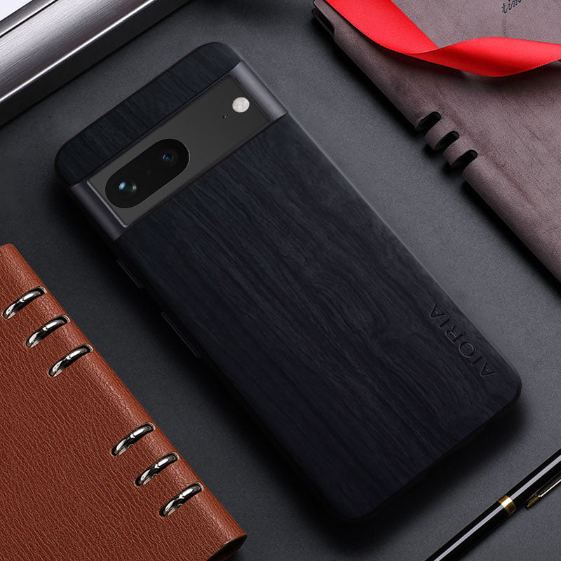 Bamboo Wood Pattern Leather Phone Case For Google Pixel 7 Pro - Odin case