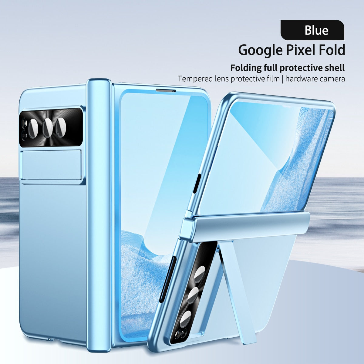 Plating Shockproof Cover With Screen Protector For Google Pixel Fold - Odin case