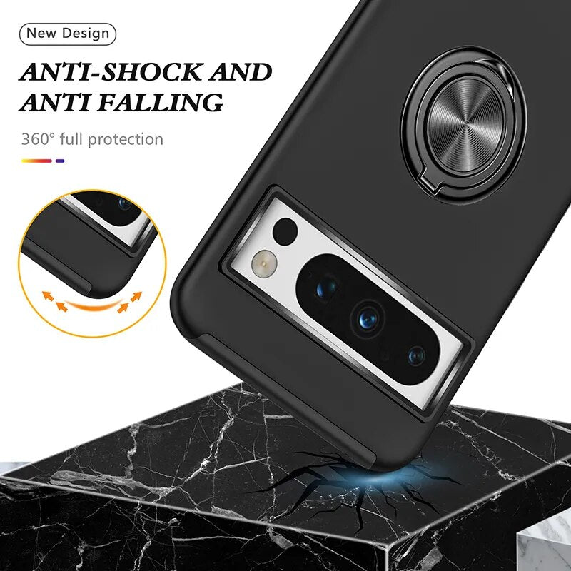 Armor Shockproof Case with Ring Stand For Google Pixel 8 Series - Odin case