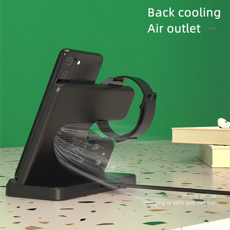 3 in 1 Wireless Charging Station for Samsung Galaxy Z Fold Series - Odin case