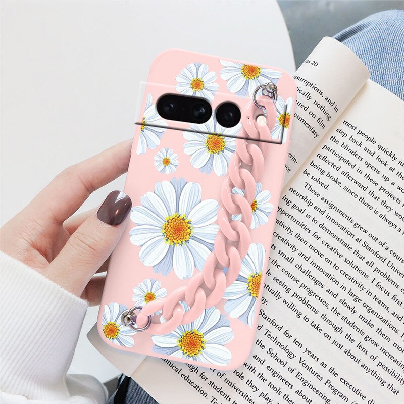 Flowers Silicone Matte Cover For Google Pixel 7 Pro - Odin case