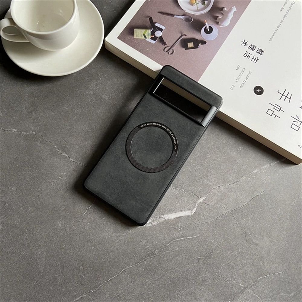 Luxury Magsafe Leather Case For Google Pixel 7 Series - Odin case