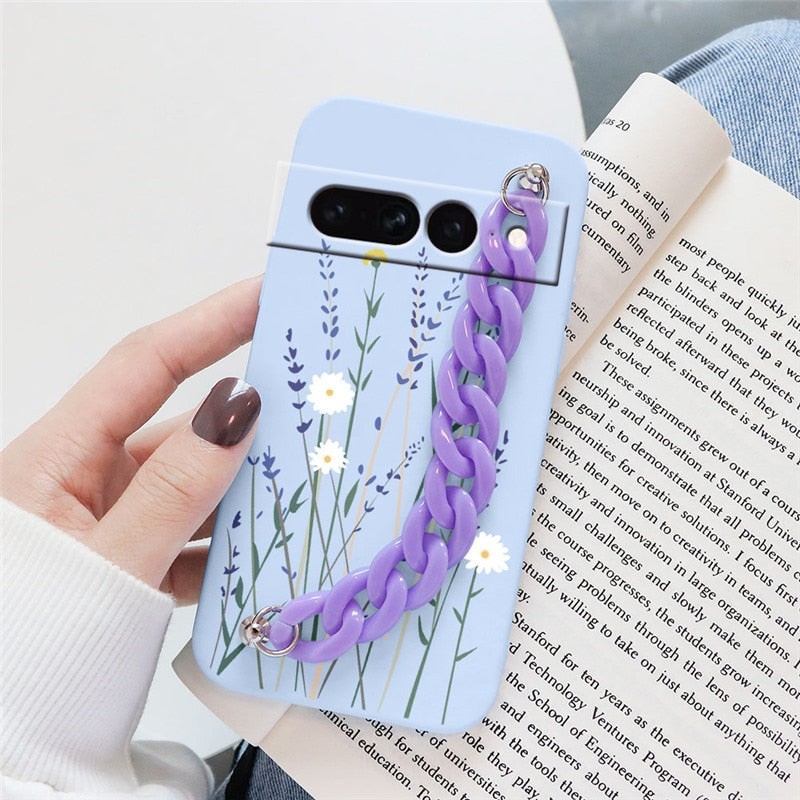 Flowers Silicone Matte Cover For Google Pixel 7 Pro - Odin case