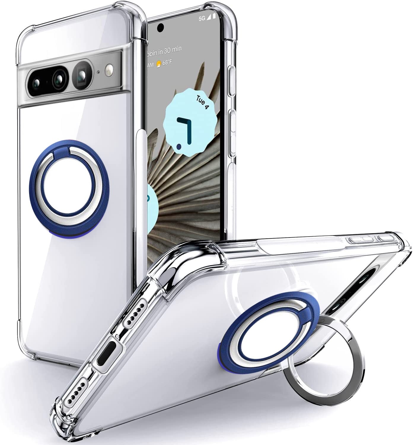 Ring Holder Shockproof Phone Case For Google Pixel 7 Pro - Odin case
