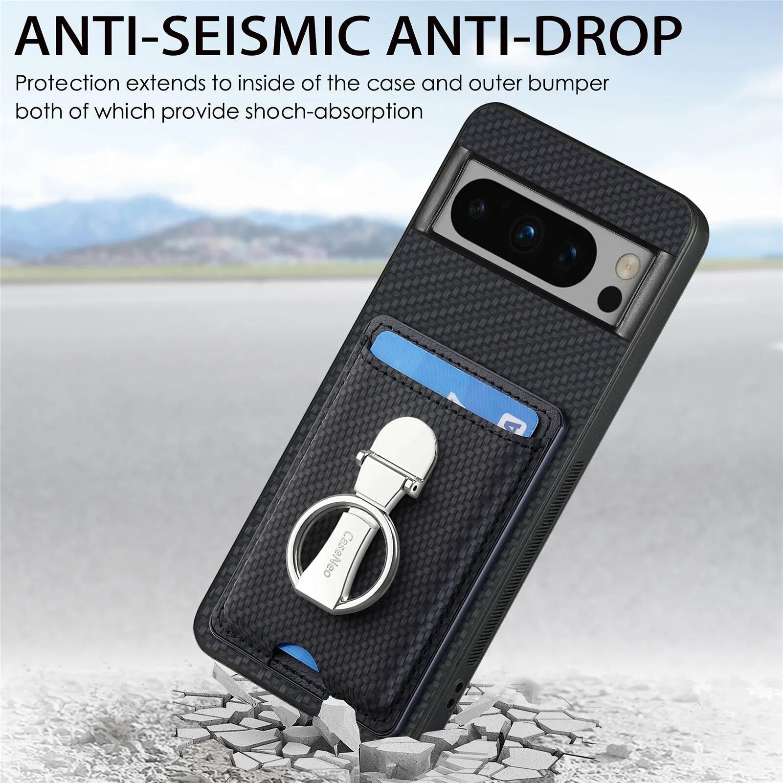 Anti-drop Case with Wallet for Google Pixel 8 Series - Odin case