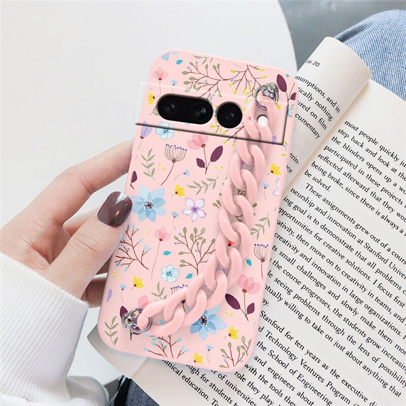 Flowers Silicone Matte Cover For Google Pixel 7 Pro - Odin case