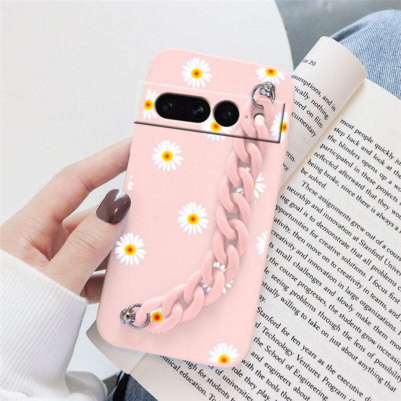 Flowers Silicone Matte Cover For Google Pixel 7 Pro - Odin case
