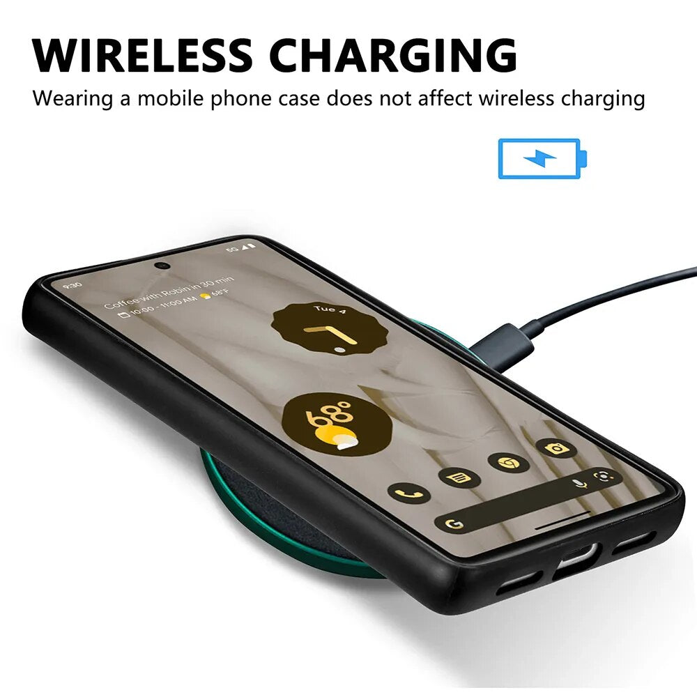 Magnetic Leather Wireless Charging Case For Google Pixel 8 Series - Odin case
