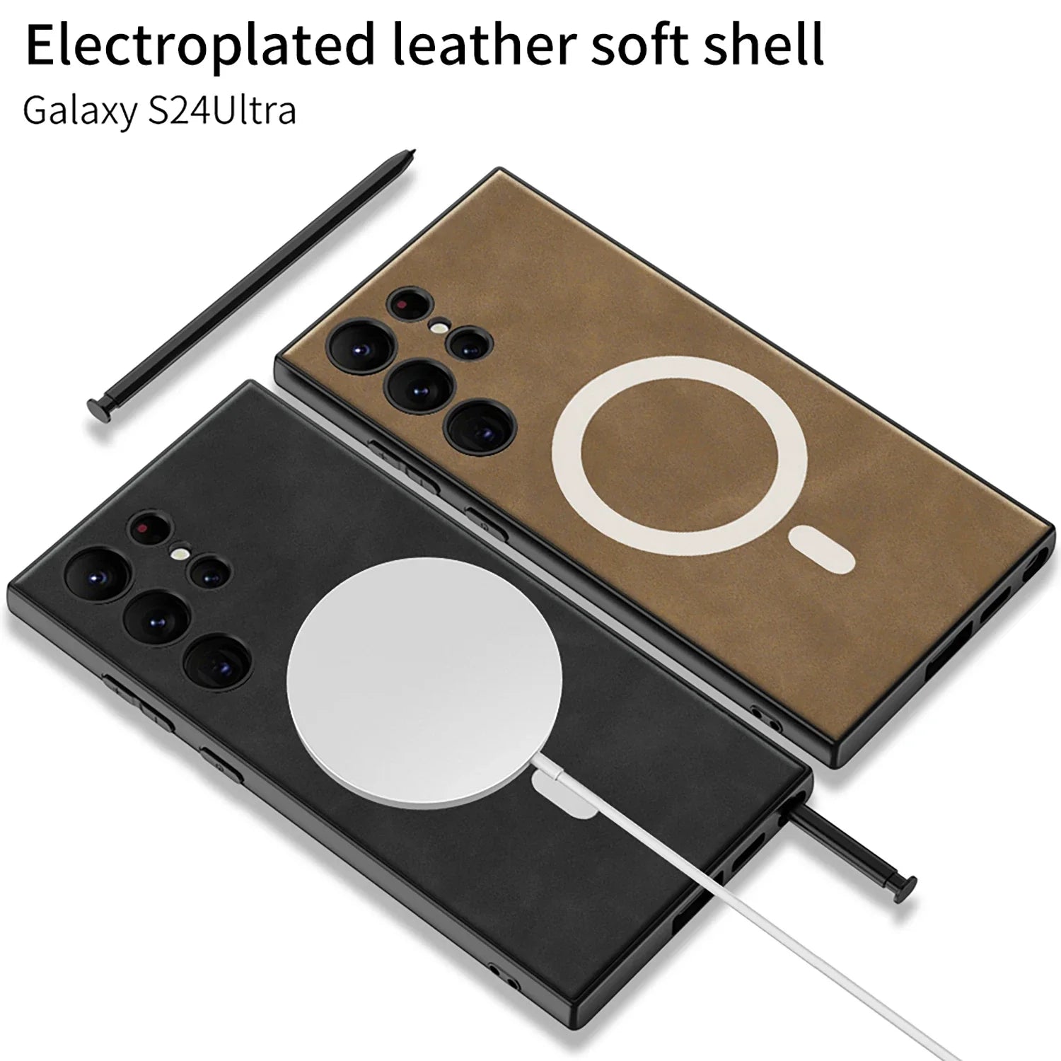 Shockproof Magnetic Wireless Charging S24 Ultra Case - Odin case