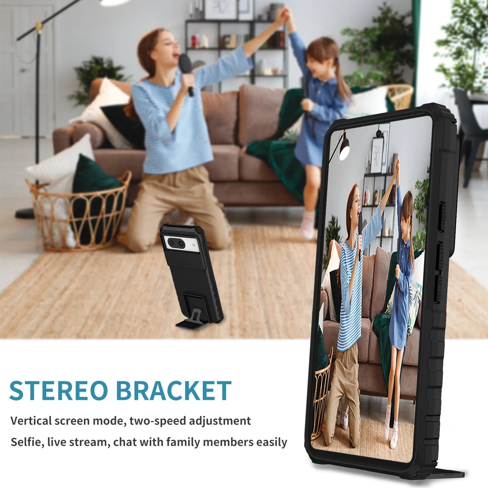 Shockproof Case with Stand Bracket For Google Pixel 8 Series - Odin case