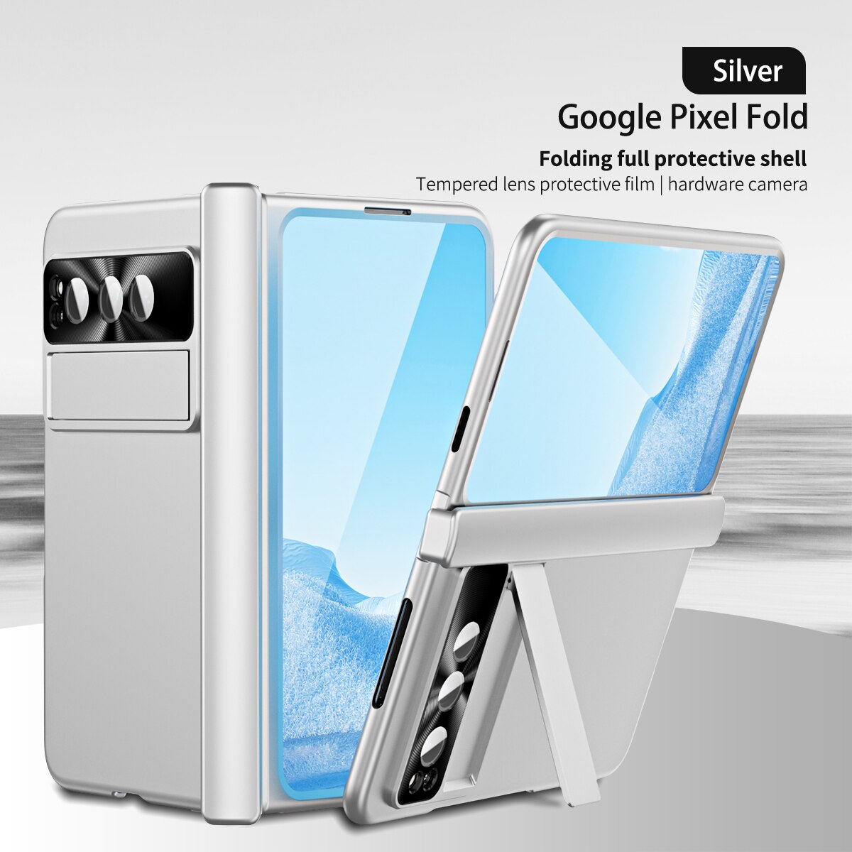 Plating Shockproof Cover With Screen Protector For Google Pixel Fold - Odin case