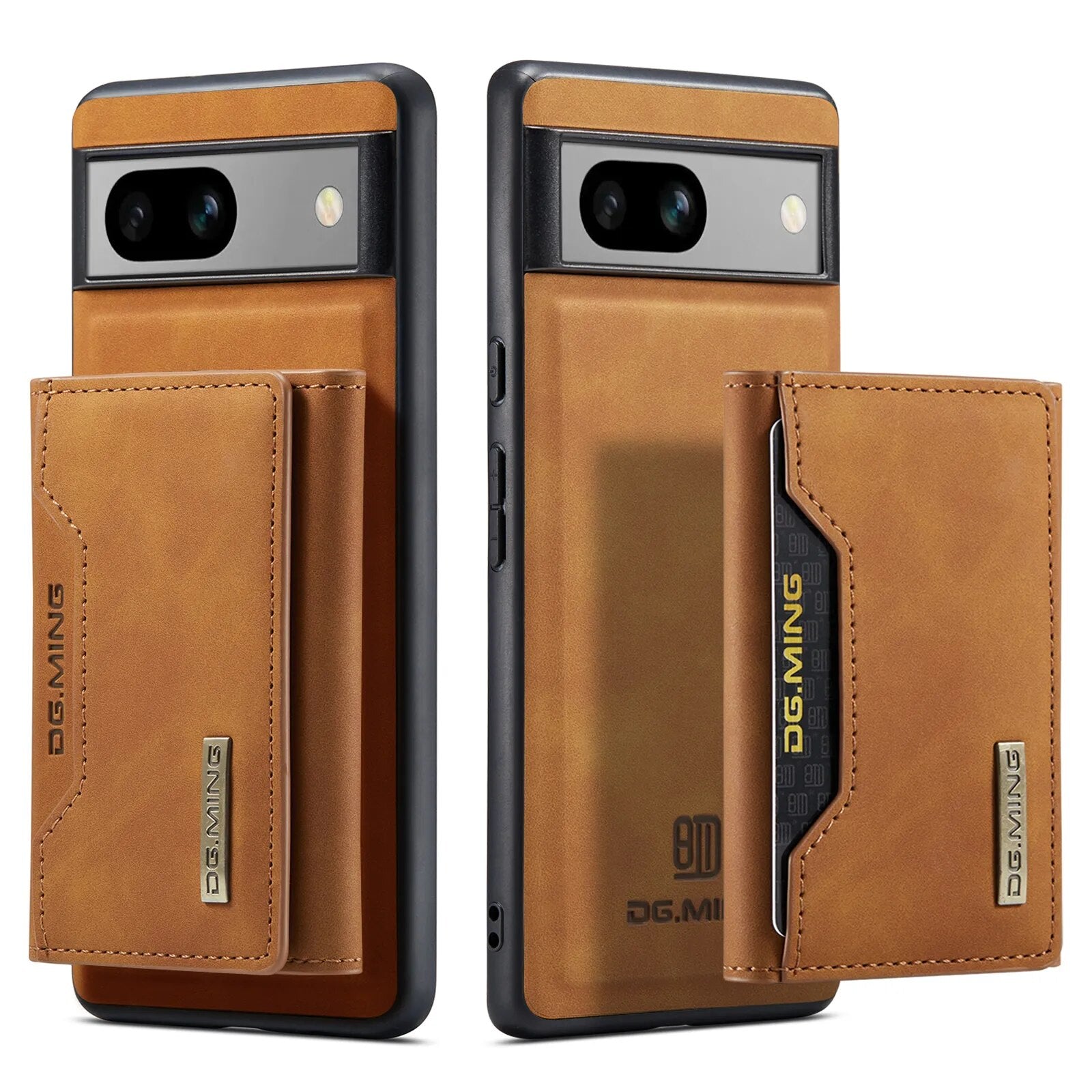 Detachable Magnetic Wallet Cards Solt Leather Case for Google Pixel 8 Series - Odin case